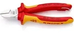 KNIPEX 70 06 160 T BK Seitenschneider mit Befestigungs&ouml;se verchromt VDE 160 mm