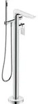 Duravit Wannen-Einhebelmischer Tulum A 216mm, bodensteh., m Umstellvent., chr