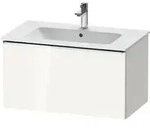 Duravit Waschtischunterschrank D-Neo 81x46,2cm, chr/we hgl, 1 Ausz., wandh&auml;ngend