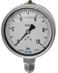 Riegler Glyzerinmano, CrNi-Stahl, E-Skala, G 1/4 unten, 0-100,0 bar, &Oslash;63