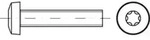 ISO 14583 Flachkopfschraube VG M3x25 Edelstahl A2 blank T10