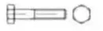 DIN 931/ISO 4014 Sechskant-Schaftschraube M8x180 Stahl 8.8 blank