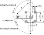 AMF Spanneisen 6314V mit Treppenz&auml;hnen L&auml;nge 160 mm f&uuml;r Spannschraube M20 M22