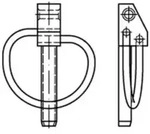 DIN 11023 Klappstecker 12 x 55 gal Zn 8 DiSP (Dickschichtpass.) gal ZnDi S