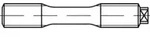 DIN 2510 Form L Dehnschraube M24x95 1.7709 (21CrMoV5-7) blank m. 2 Muttern