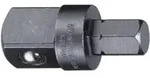 Stahlwille Verbindungsteil Au&szlig;en-6kant 3/8 " Au&szlig;en-4kant 1/2" L.38mm