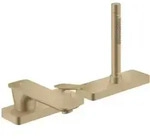 hansgrohe Wand-3-Loch-Einhebelmischer Axor Citterio C cub cut, brushed bronze,