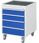 Rau Roll-Container mit 4 Schubladen-L 2x120, 2x150mm