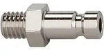 Riegler Nippel f&uuml;r Kupplungen NW 2,7, Edelstahl 1.4305, M5 AG, SW 7