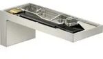 hansgrohe Wanneneinlauf Axor MyEdition A 176mm, Wd, o. Pl., Edelstahl-Optik