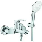 Grohe Wannen-Einhebelmischer Eurosmart 1/2", m Brausegarnitur, Wandmontage,...