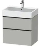 Duravit Waschtischunterschrank D-Neo 68,4x44,2cm, sw/gr m, 1 Schubk., 1 Ausz.