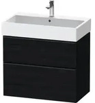 Duravit Waschtischunterschrank D-Neo 78,4x44,2cm, sw/Ei s, 1 Schubk., 1 Ausz.