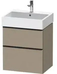 Duravit Waschtischunterschrank D-Neo 58,4x44,2cm, sw/Leinen, 1 Kast, 1 Ausz.