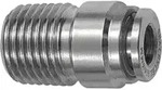 Riegler Gerade Steckverschr., rund, R 1/8 a., Schlauch &Oslash; 8, ES 1.4404