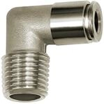 Riegler L-Steckverschraubung, R 1/8 a., f&uuml;r Schl.- &Oslash;8, 15bar, ES 1.4404