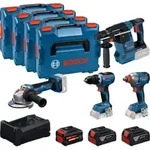Bosch Elektrowerkzeug-Set GSR 18V-65 GDX 18V-285 GBH 18V-26 GWS 18V-11 2x 5.0Ah Akku