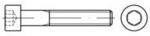 ASME B 18.3 Zylinderkopfschraube UNC #4x7/8" Stahl 12.9 blank Innensechskant