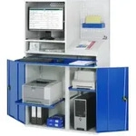 Rau Computer-Schrank 67T mit Monitorgeh&auml;use T520mm, B1100xT520xH1770mm