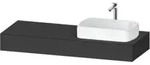 Duravit Konsole Qatego 140x55x17cm, gra ma, 1 Ausschn, Beck. re