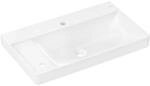 hansgrohe Waschtisch Xelu Q 800x480mm, m 2 HL, o. &Uuml;L, Abl. li, wei&szlig;