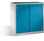C+P Schwerlast-Beistellschrank mit Schiebet&uuml;ren, 2 B&ouml;den, H1200xB1200xT500mm...