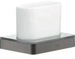 hansgrohe Zahnglas Axor universal Glas, Wandmontage, brushed black chrome