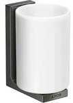 hansgrohe Zahnputzbecher Axor Uni. Rectangular Glas, Wandmontage, polished black