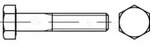 ISO 4014 Sechskant-Schaftschraube M6x65 Stahl 8.8 galvanisch verzinkt
