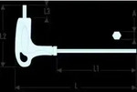 Facom Stiftschl&uuml;ssel T-Griff 6-Kant SLS 3 mm