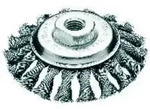 Lessmann Kegelb&uuml;rste gekr&ouml;pft Stahldraht 0,50 mm, B&uuml;rsten-⌀xGewinde: 115XM14 mm
