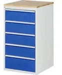 Rau Schubladenschrank Buche-Top und 5 x Schubl.-L 4x180 1x210mm