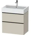 Duravit Waschtischunterschrank D-Neo 68,4x44,2cm, sw/Taup m, 1 Kast, 1 Ausz.