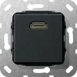 Gira Kabelpeitsche HDMI UP Tragring sw matt 567010