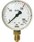 Riegler Manometer neutral, G 1/4 radial unten, Messber. 0 - 315 bar, &Oslash;63
