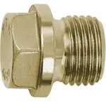 Riegler Verschlussschraube, Au&szlig;ensechskant, Bund, G 1, SW 27, ES 1.4571