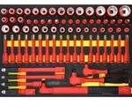 KS Tools 3/8"+1/2" Isolierter Steckschl&uuml;ssel-Satz mit Drehmomentschl&uuml;ssel in