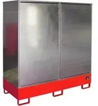 Bauer S&uuml;dlohn Gefahrstoff-Schrank GS-2, lackiert, Feuerrot