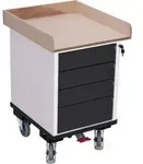 Cordes Schubladenschrank mit 1 Ladefl&auml;che RAL 7016