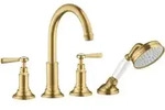 hansgrohe Fertigmontageset Axor Montreux 4-L-Fliese-Ar, m HG, brush. gol opt
