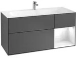 V&B Waschtischunterschrank Finion 119,6x59,1cm, Rg r g wh. Lac, Anthrac. m