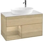 V&B Waschtischunterschrank Finion 100, Abd.-Pl. wh. m, Reg Oa ven, Oa ven