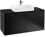 V&B Waschtischunterschrank Finion 120x60,3cm, Abd.-Pl. bla m, bla m Lac