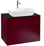 V&B Waschtischunterschrank Finion 80x60,3cm, Abd.-Pl. bla matt, Peony Matt