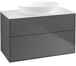 V&B Waschtischunterschrank Wandbeleuchtung Finion 100x60,3cm, Abd.-Pl. wh. m,