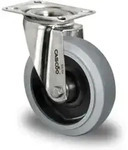 CASCOO Lenkrolle &oslash; 100 mm Serie R4E2 Rollenlager Edelstahl