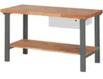 STIER Werkbank Premium mit 1 Schublade und Ablageboden BxTxH 1500x700x840mm
