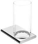 Keuco Glashalter Edition 400 mit Echtkristall-Glas, verchromt