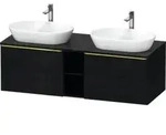 Duravit Waschtischunterschrank D-Neo 140x55cm, 2 A, 1 Pl, B bs, g pol/Ei sw