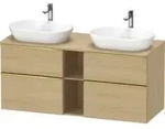 Duravit Waschtischunterschrank D-Neo 140x55cm, 2 SBK, 2 A, B bs, g pol/Ei Nat